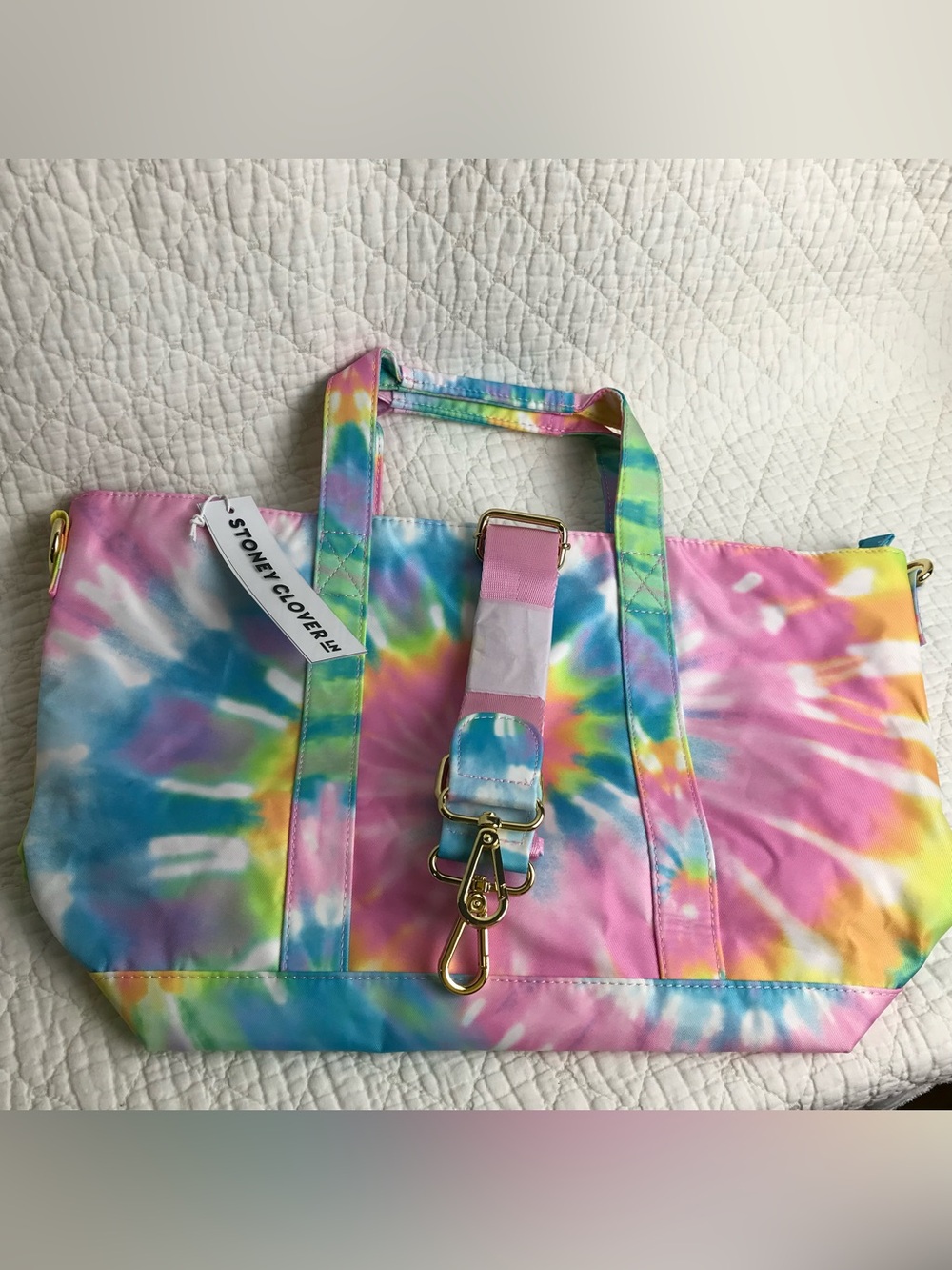 Stony Clover Lane Classic Mini Tote Pastel Tie Dye One SZ SCL-NMTTD-001 NWT